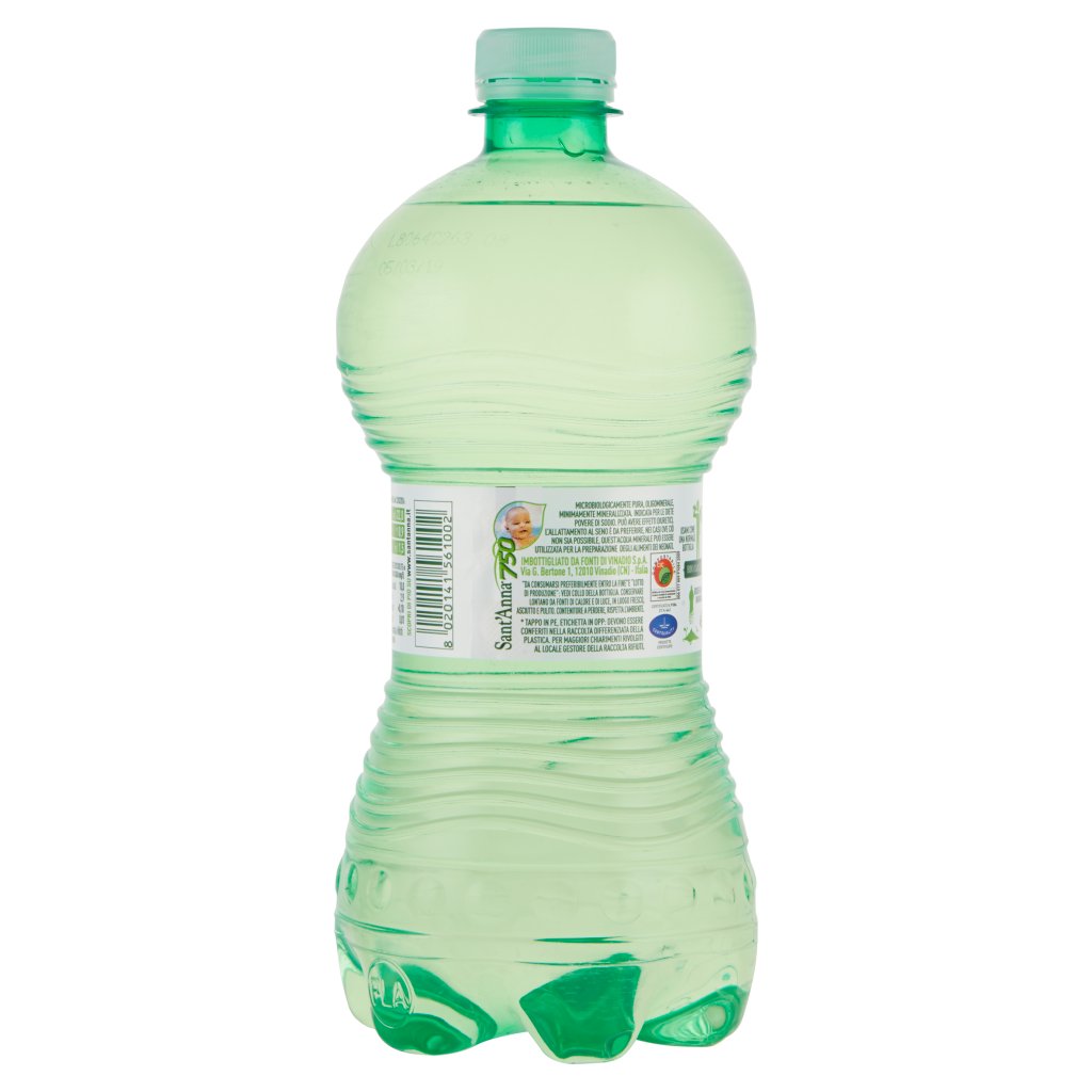 Sant'anna L'acqua Minerale Naturale in Bio Bottle Sorgente Rebruant Vinadio 0,75 Litri
