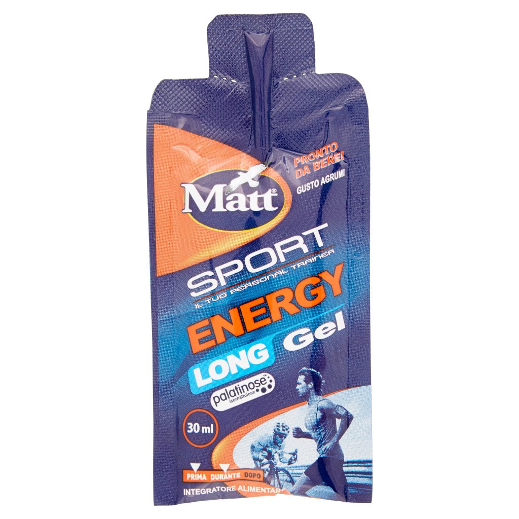 Matt Sport Energy Long Gel Gusto Agrumi