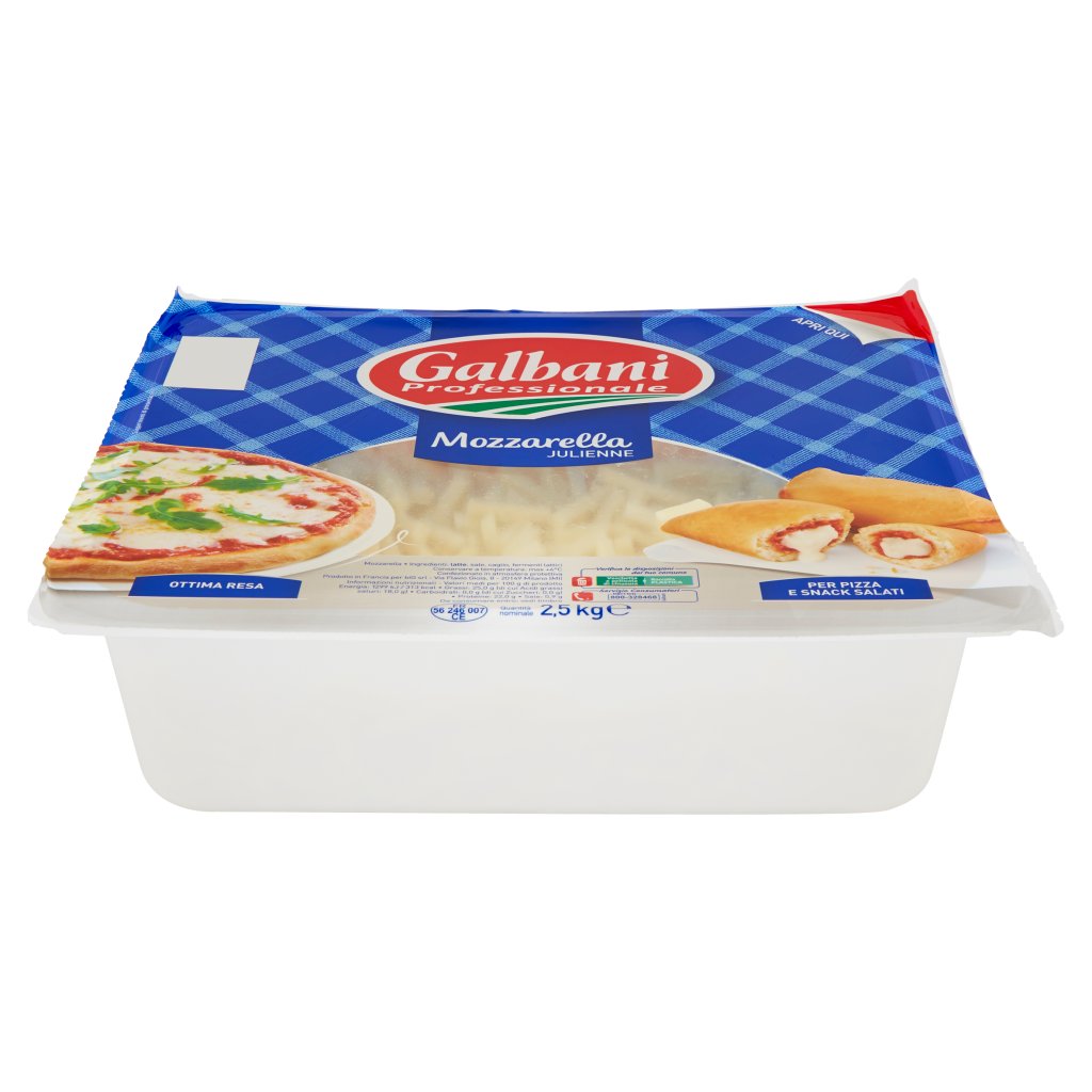 Galbani Professionale Mozzarella Julienne 2,5 Kg