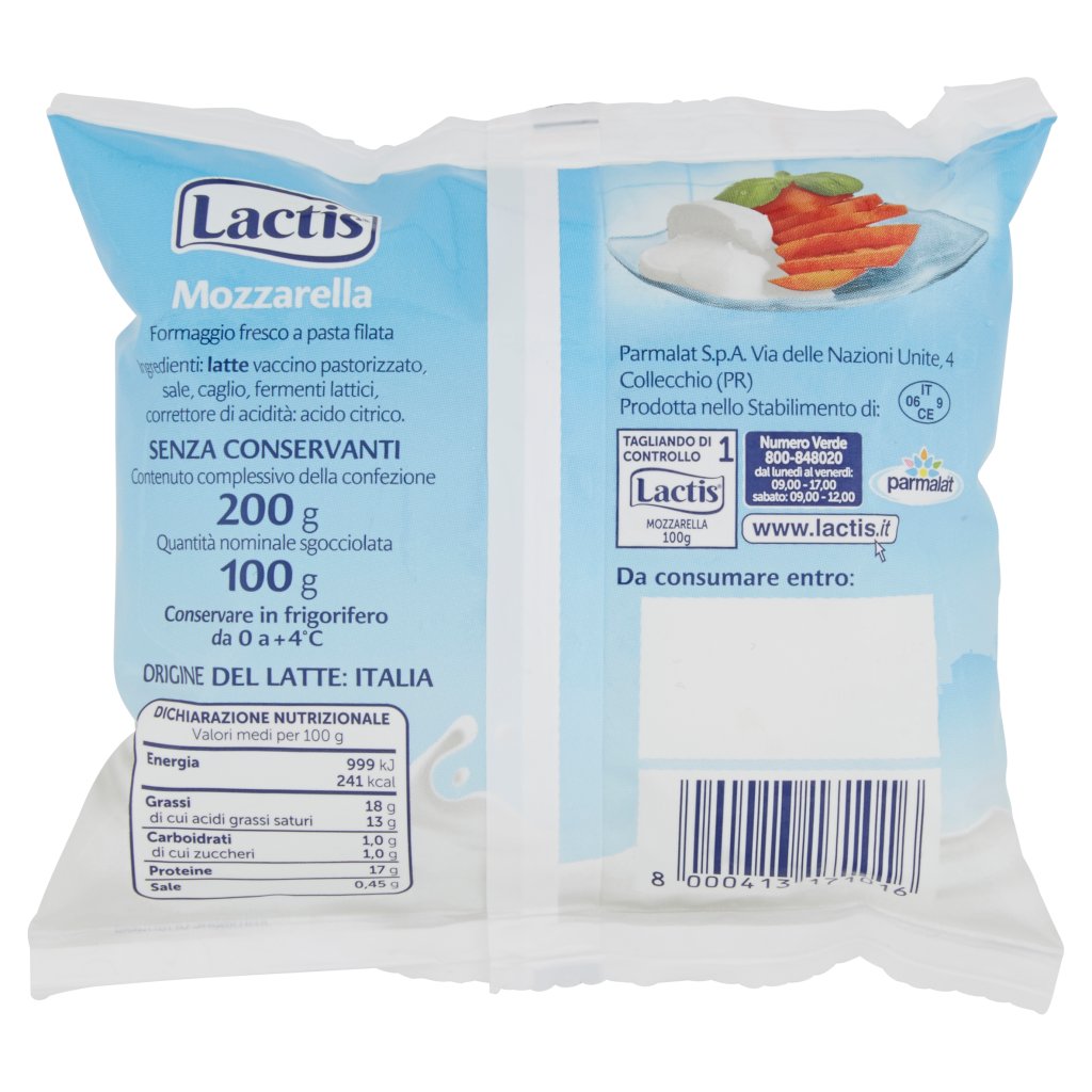 Lactis Mozzarella 100 g