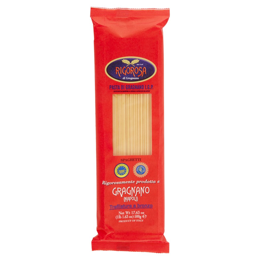 Rigorosa di Gragnano Rigorosa di Gragnano Pasta di Gragnano I.G.P. Spaghetti 500 g