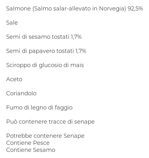 Riunione Le Sfiziose di Fettine di Salmone Affumicato al Sesamo e Papavero