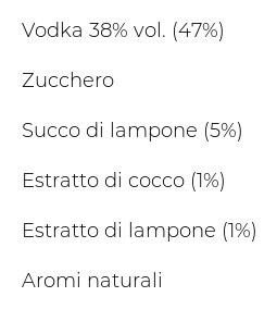 Keglevich With Pure Vodka & Pure Fruit con Succo di Lampone & Cocco 0,7 l