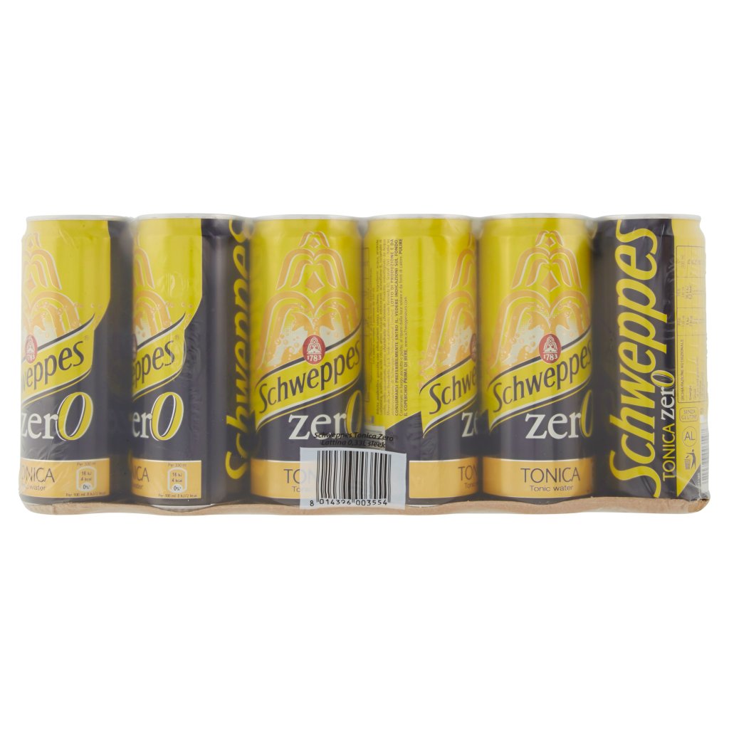 Schweppes Tonica Zero 0,33 l Lattina Sleek Conf. X24