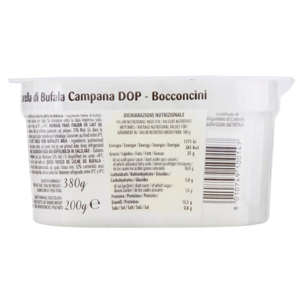 Mandara Mozzarella di Bufala Campana Dop bocconcini 200 g