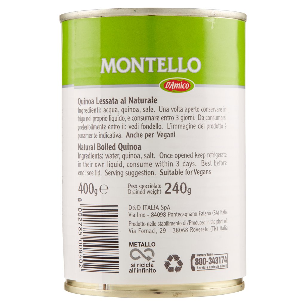 Montello Mont.quinoa Bianca Bio Gr  240