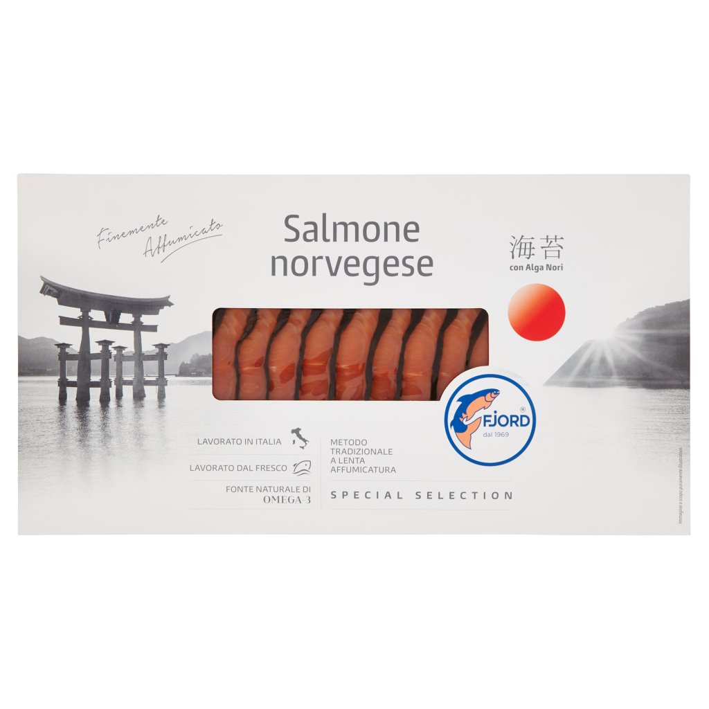 Fjord Salmone Norvegese Finemente Affumicato 300 g