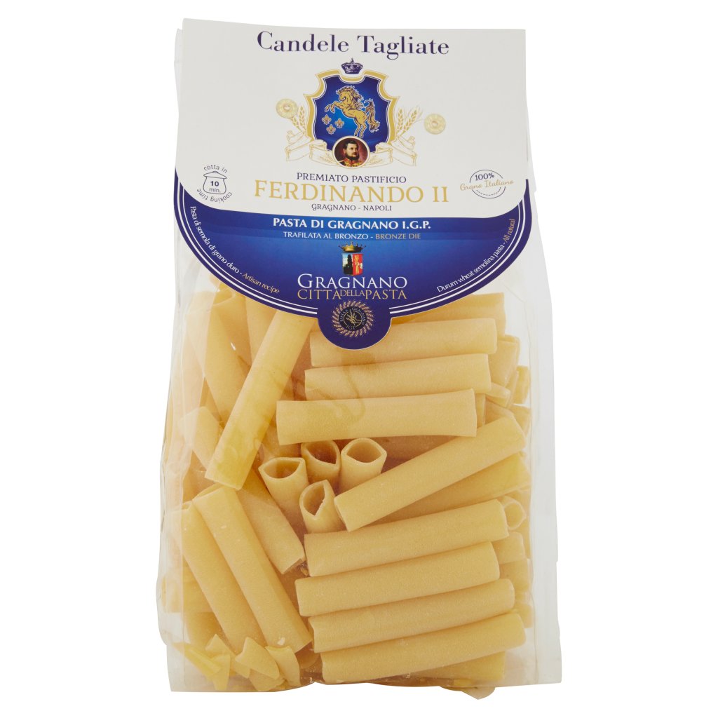 Premiato Pastificio Ferdinando Ii Candele Tagliate Pasta di Gragnano I.G.P.