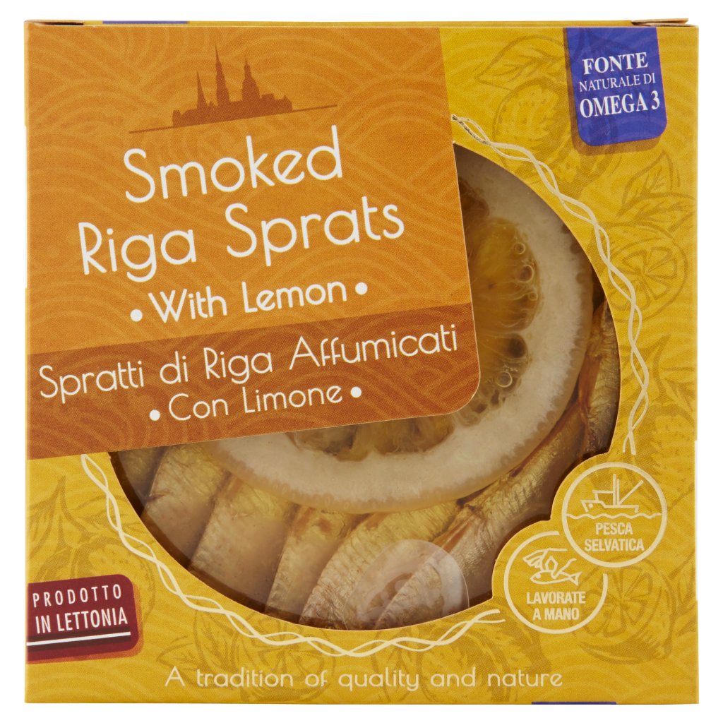 Save Spratti di Riga Affumicati con Limone