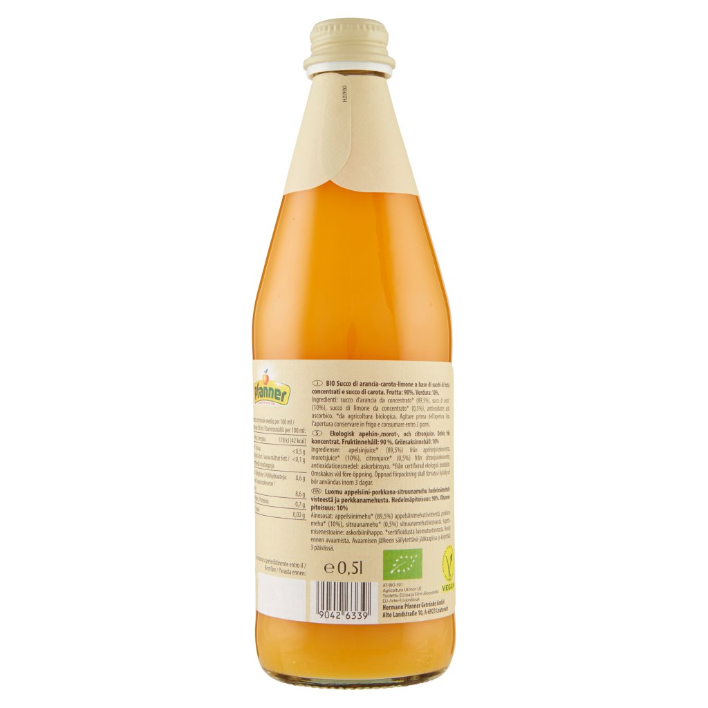 Pfanner Bio Arancia-carota-limone 0,5 l