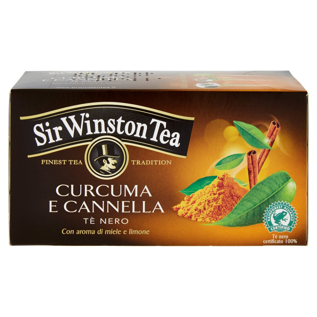 Sir Winston Tea Sir Winston Tea Curcuma e Cannella Tè Nero 20 x 1,75 g