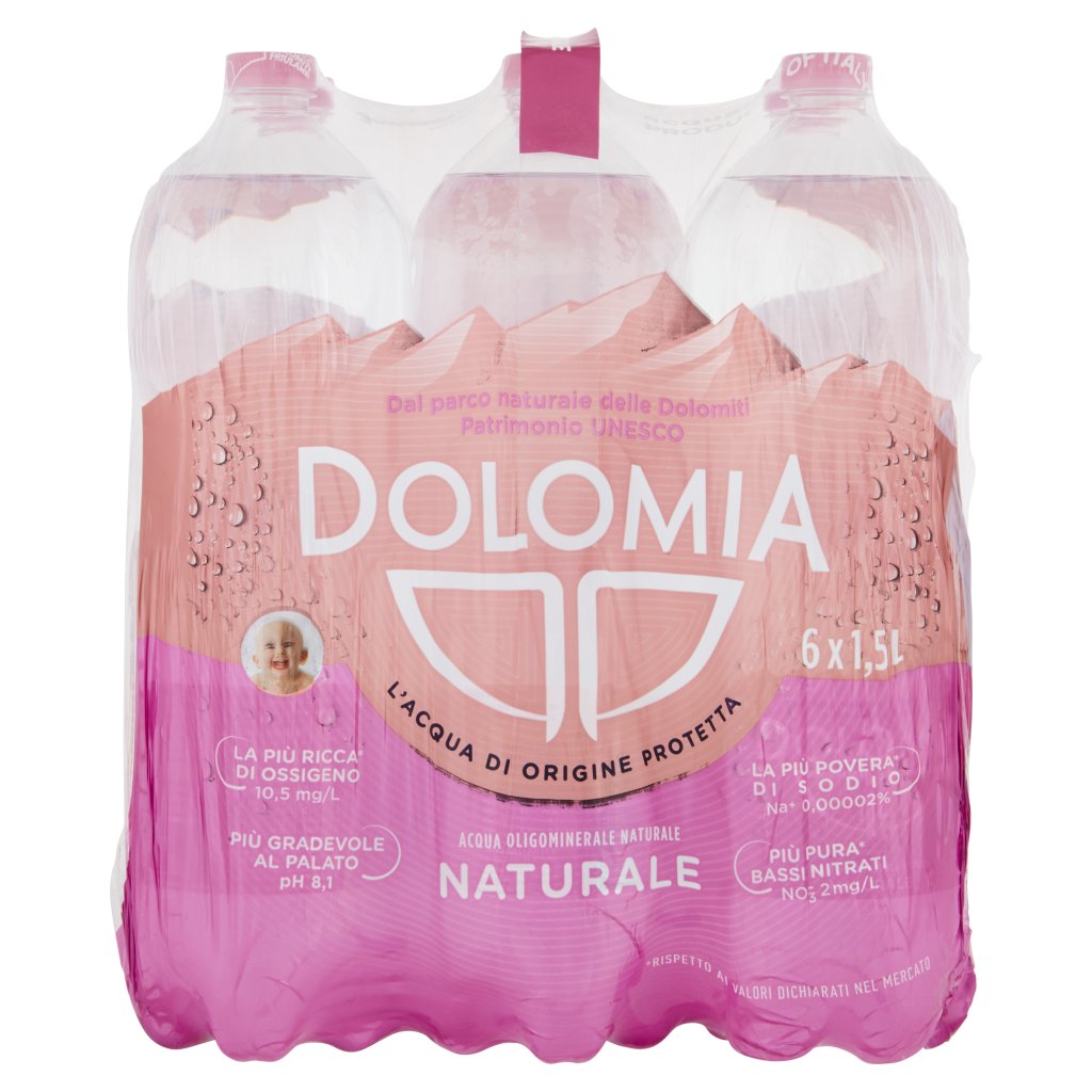 Dolomia Acqua Oligominerale 1,5l x 6 Bt Premium Naturale
