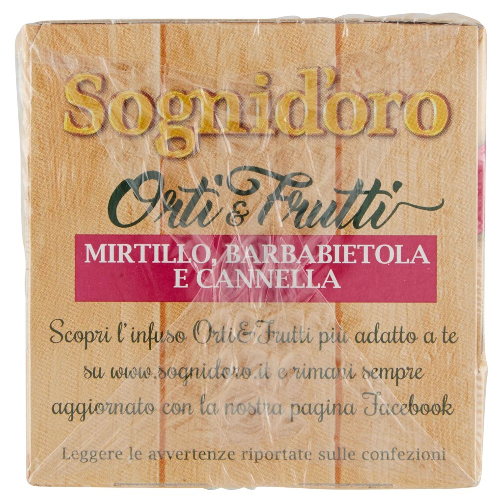 Sognid'oro Orti & Frutti Mirtillo, Barbabietola e Cannella 20 x 2,5 g
