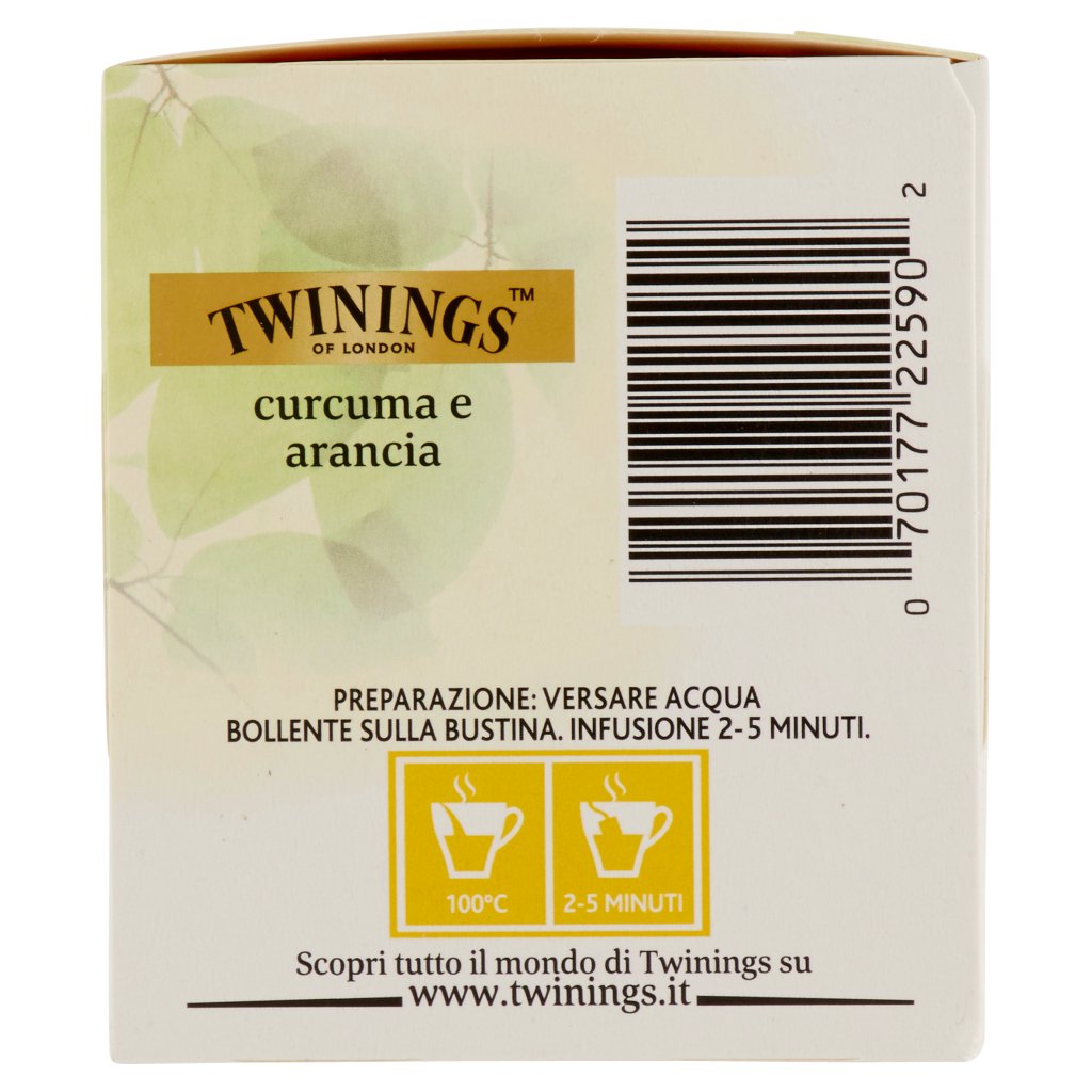 Twinings Infuso Aromatizzato Curcuma e Arancia 20 x 2 g