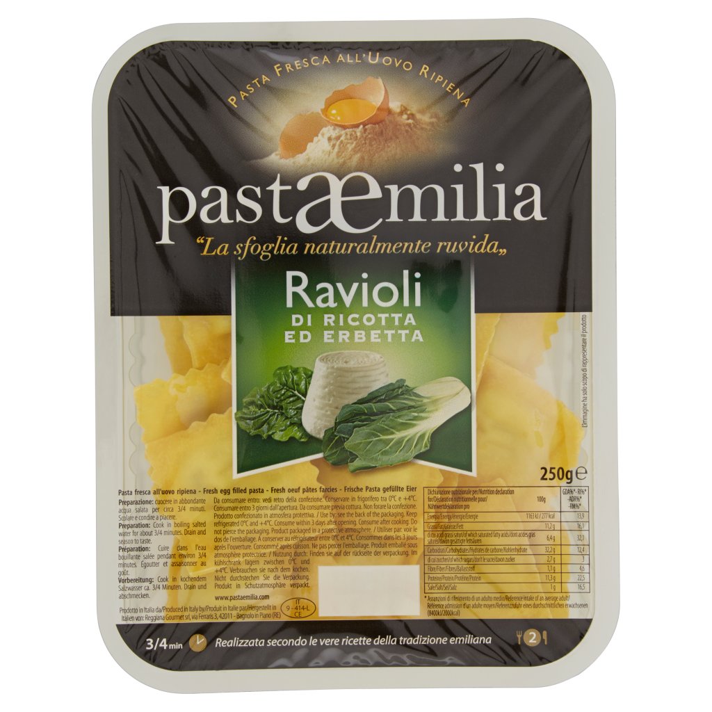 Pastaemilia Ravioli di Ricotta Ed Erbetta