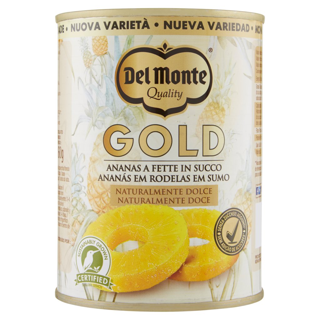 Del Monte Gold Ananas a Fette in Succo 570 g