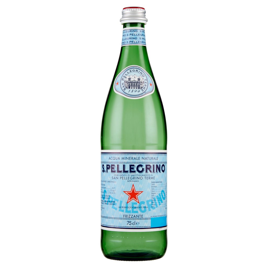 San Pellegrino S. Pellegrino, Acqua Minerale Naturale Frizzante , Vetro