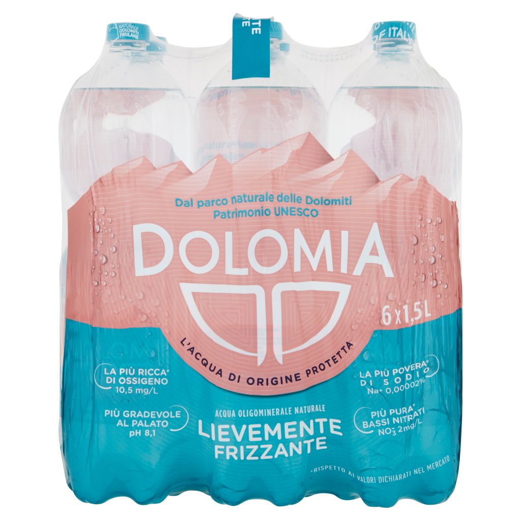 Dolomia Acqua Oligominerale 1,5l x 6 Bt Premium Lievemente Frizzante