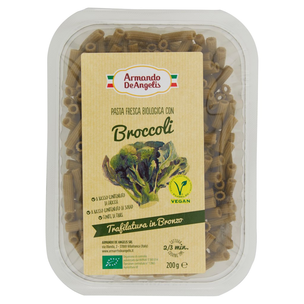 Armando De Angelis Pasta Fresca Biologica con Broccoli