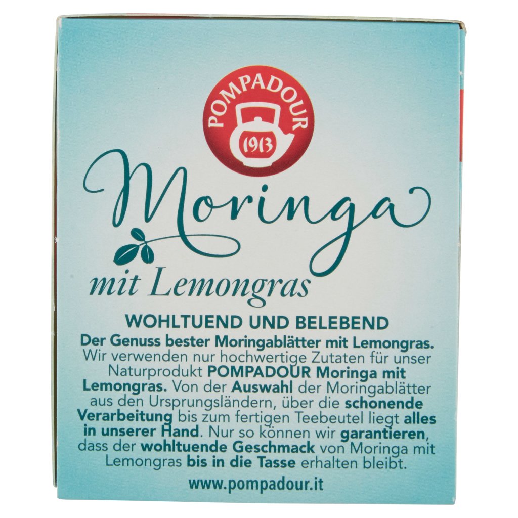 Pompadour Infuso Moringa con Lemongrass 20 x 1,8 g