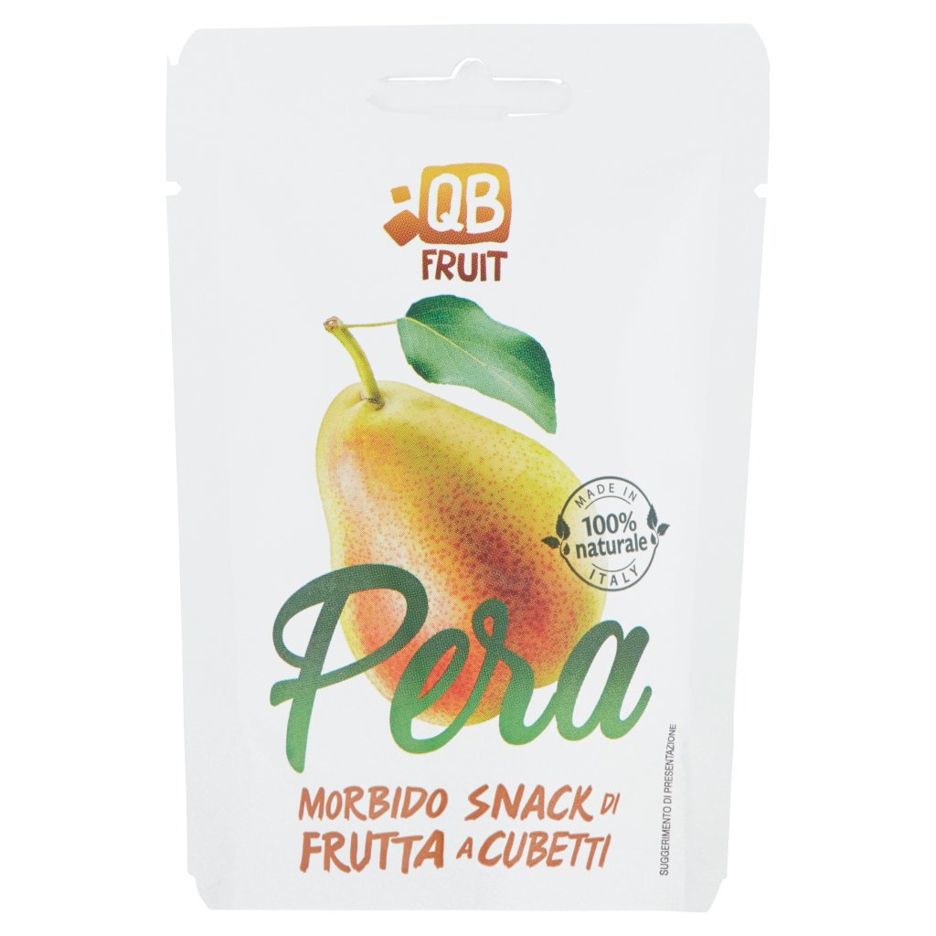 Qb Fruit Pera Morbido Snack di Frutta a Cubetti