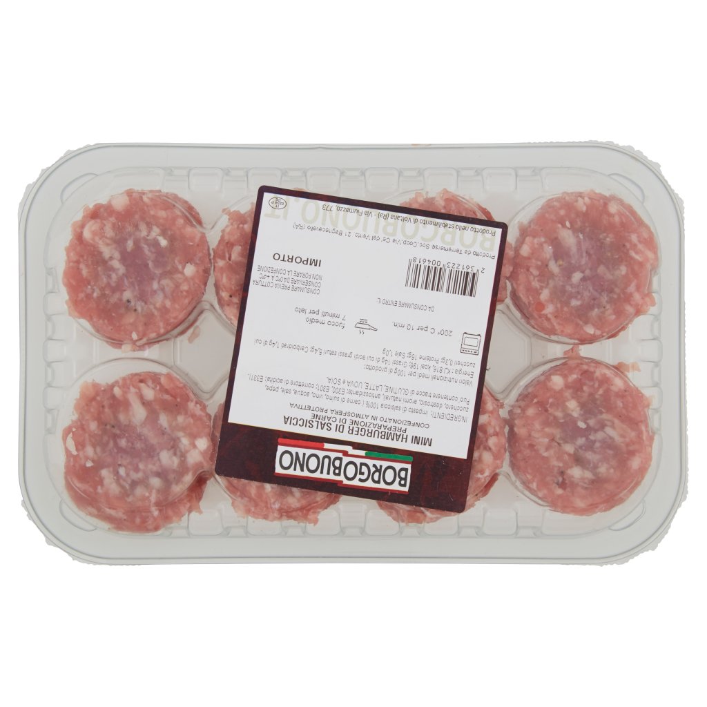 Borgobuono Mini Hamburger di Salsiccia