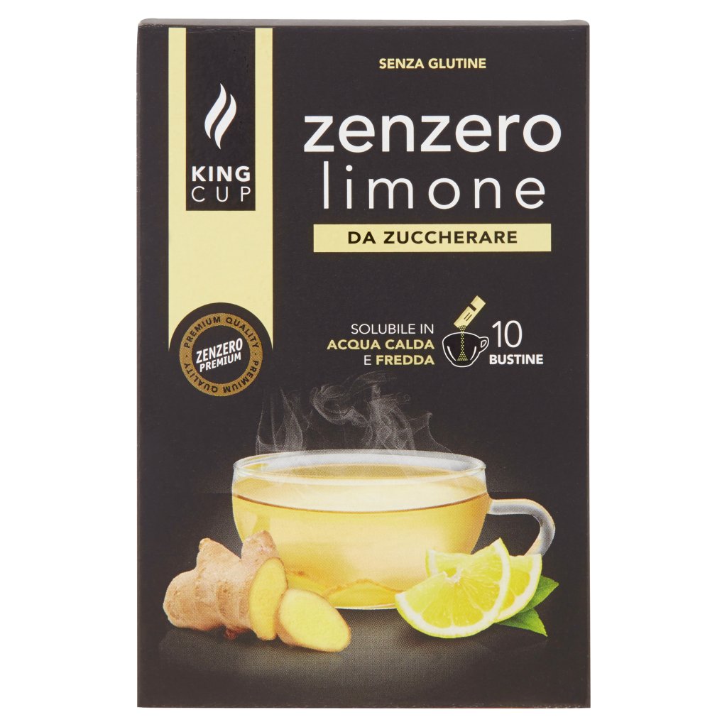 King Cup Zenzero e Limone da Zuccherare 10 x 6 g