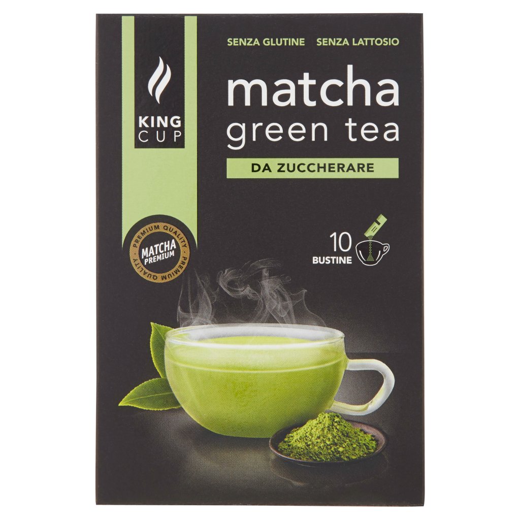 King Cup Matcha Green Tea da Zuccherare 10 x 6 g