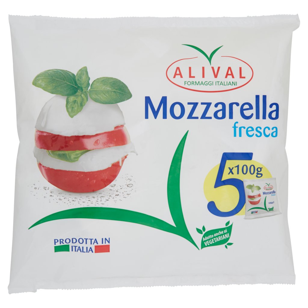 Alival Mozzarella Fresca 5 x 100 g