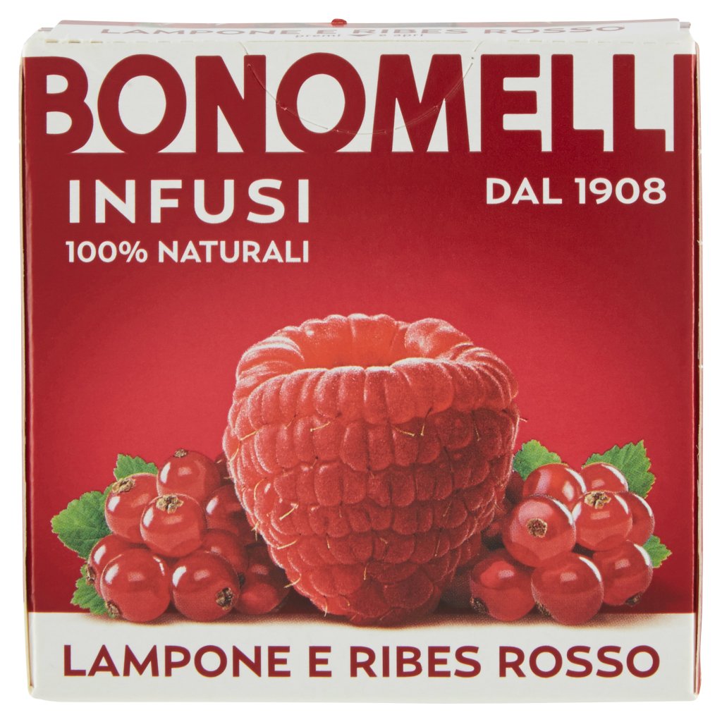 Bonomelli Infusi 100% Naturali Lampone e Ribes Rosso 10 Filtri