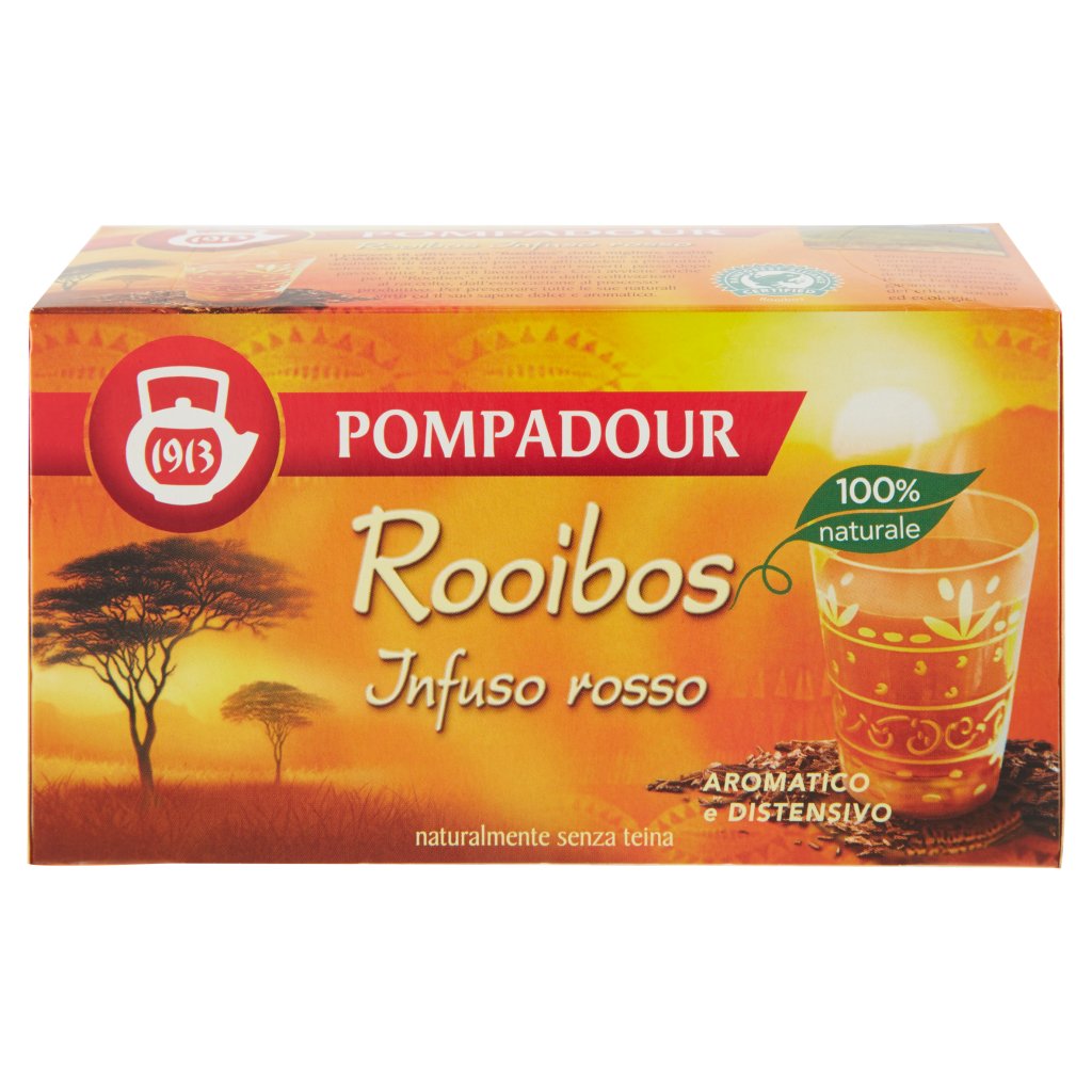 Pompadour Rooibos Infuso Rosso 20 x 1,75 g