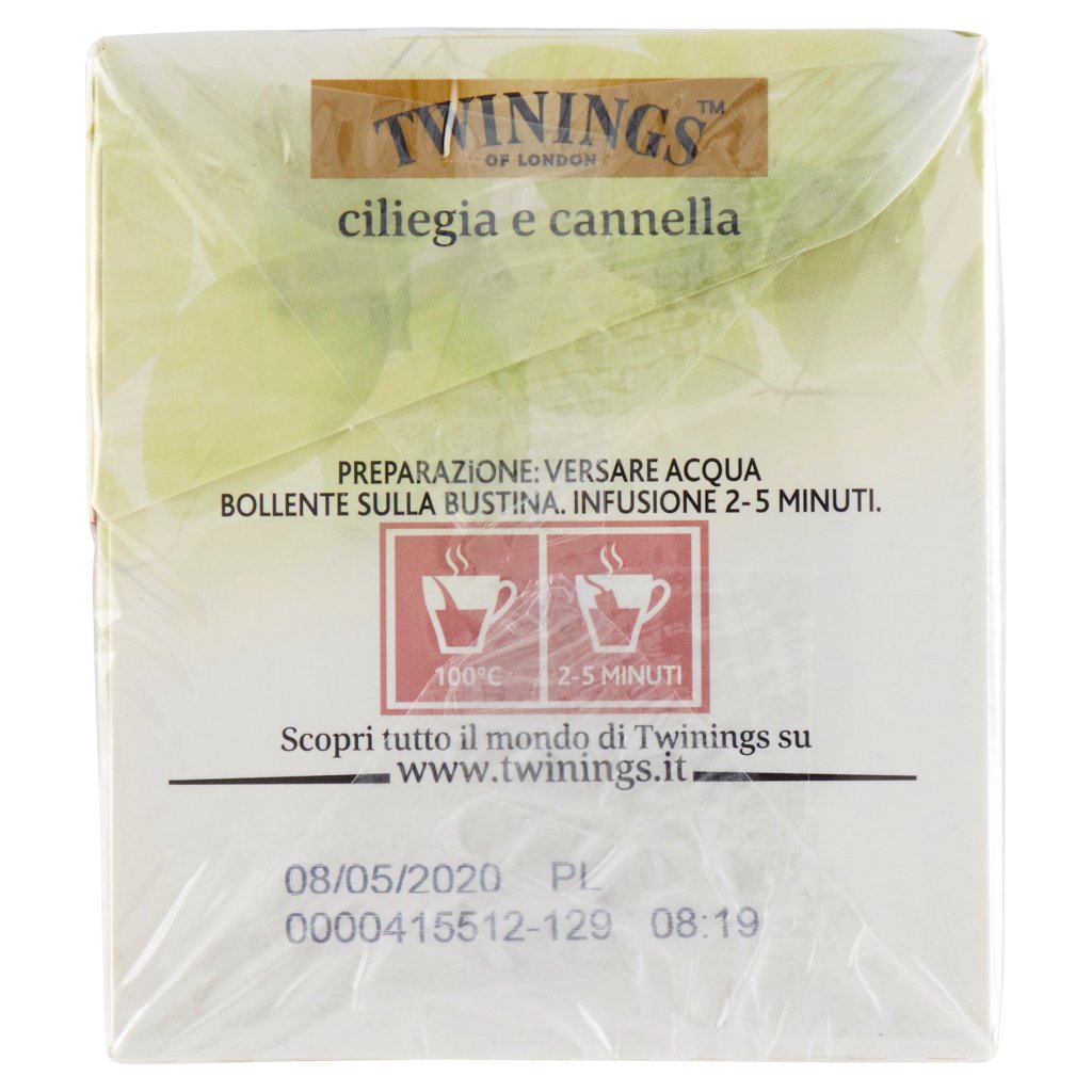 Twinings Infuso Aromatizzato Ciliegia e Cannella 20 x 2 g
