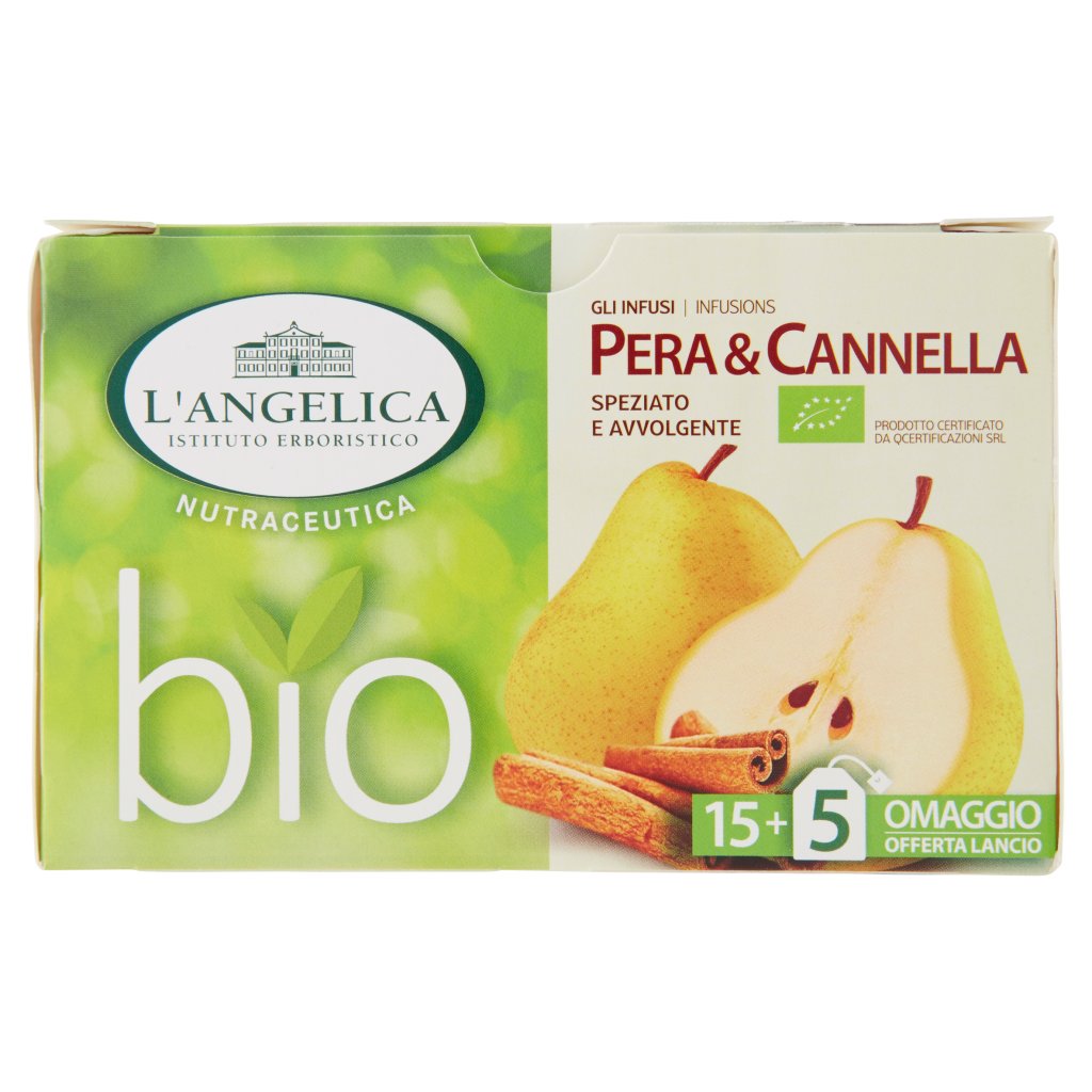 L'angelica Nutraceutica gli Infusi Pera & Cannella 20 Filtri