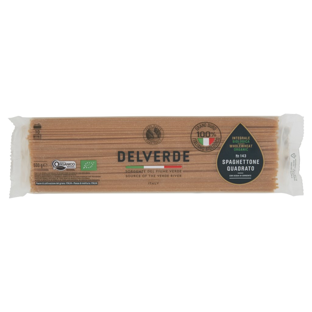 Delverde Integrale Biologica Spaghettone Quadrato No 143