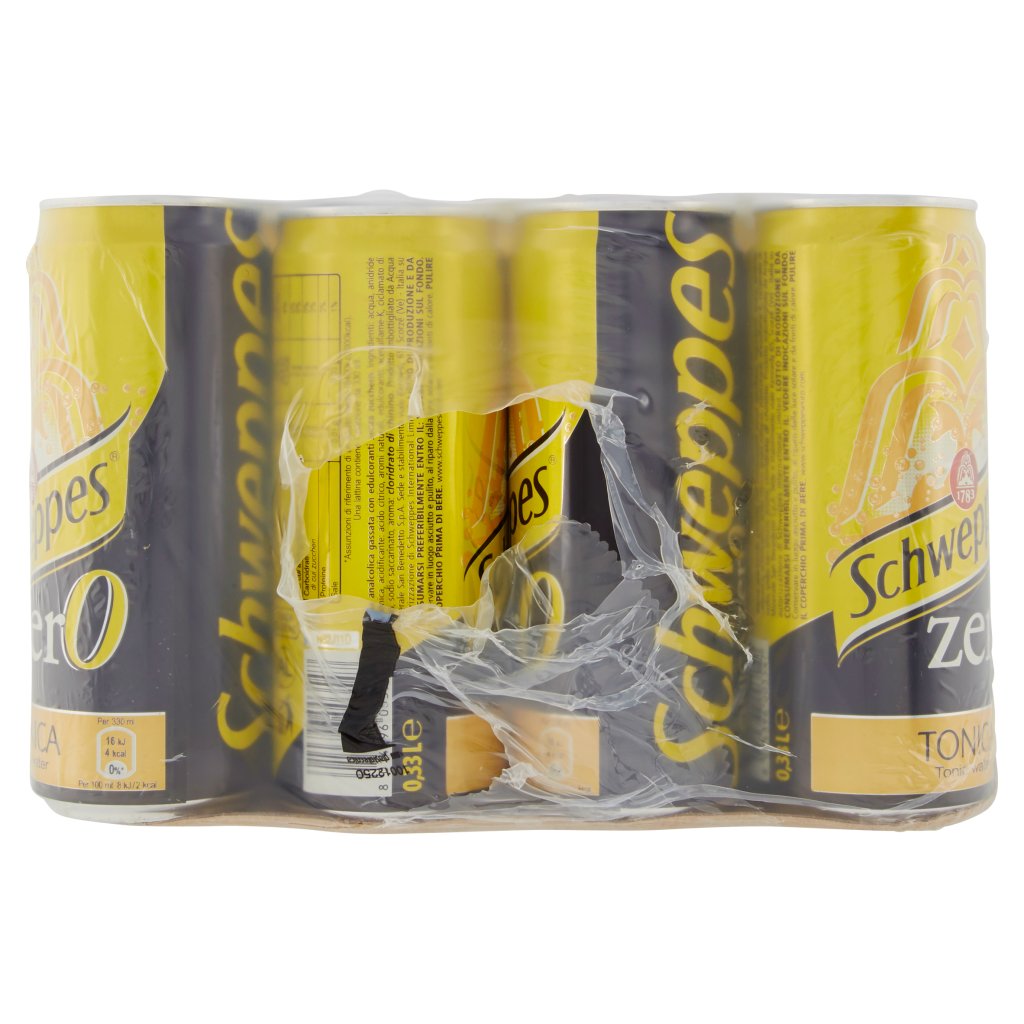 Schweppes Tonica Zero 0,33 l Lattina Sleek Conf. X24