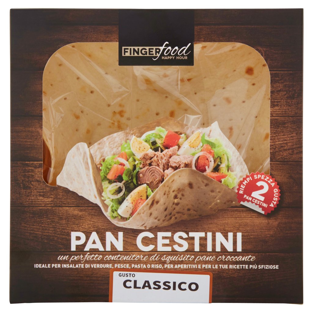 Stagnati Finger Food Pan Cestini Gusto Classico 2 Pezzi
