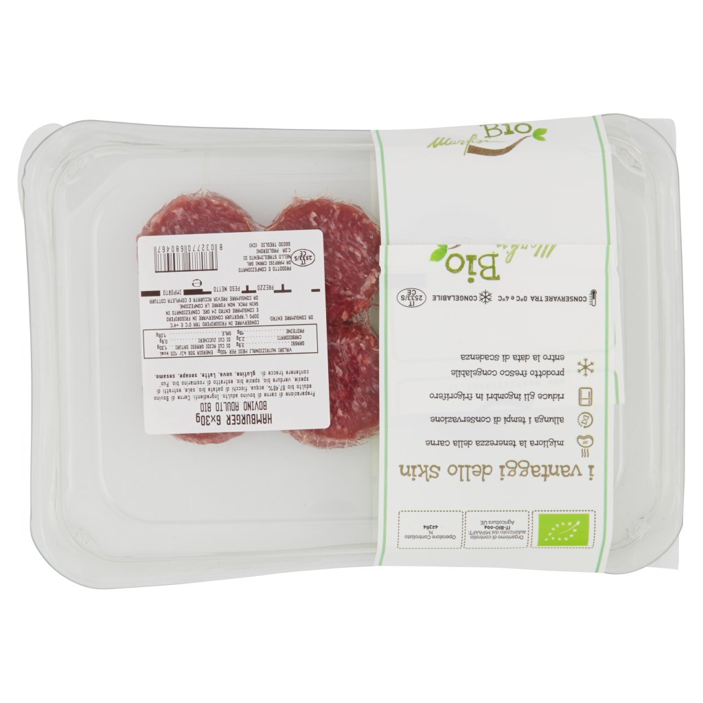 Marfisi Bio Hamburger Bovino Adulto Bio 6 x 30 g