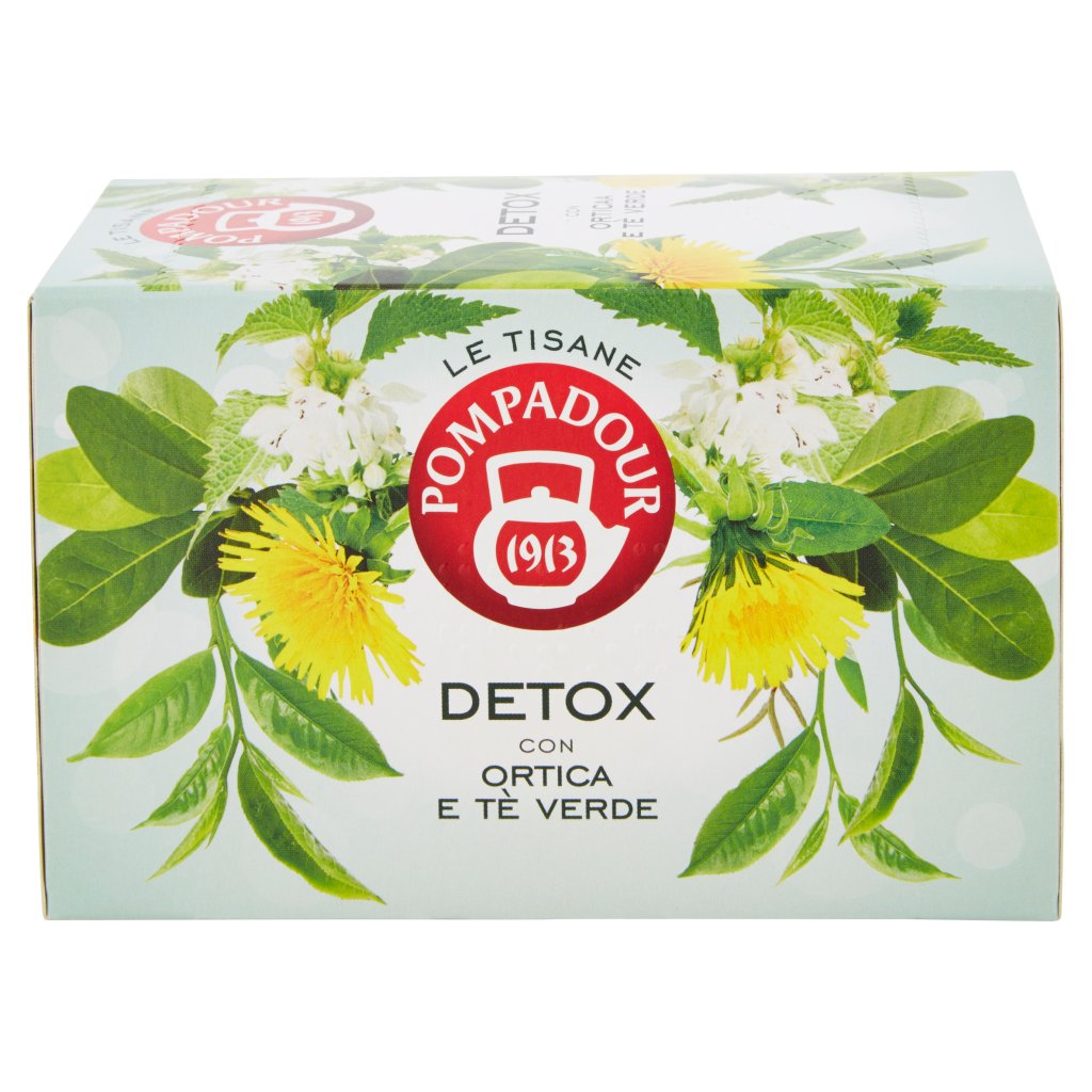 Pompadour Le Tisane Detox con Ortica e Tè Verde 18 x 2 g