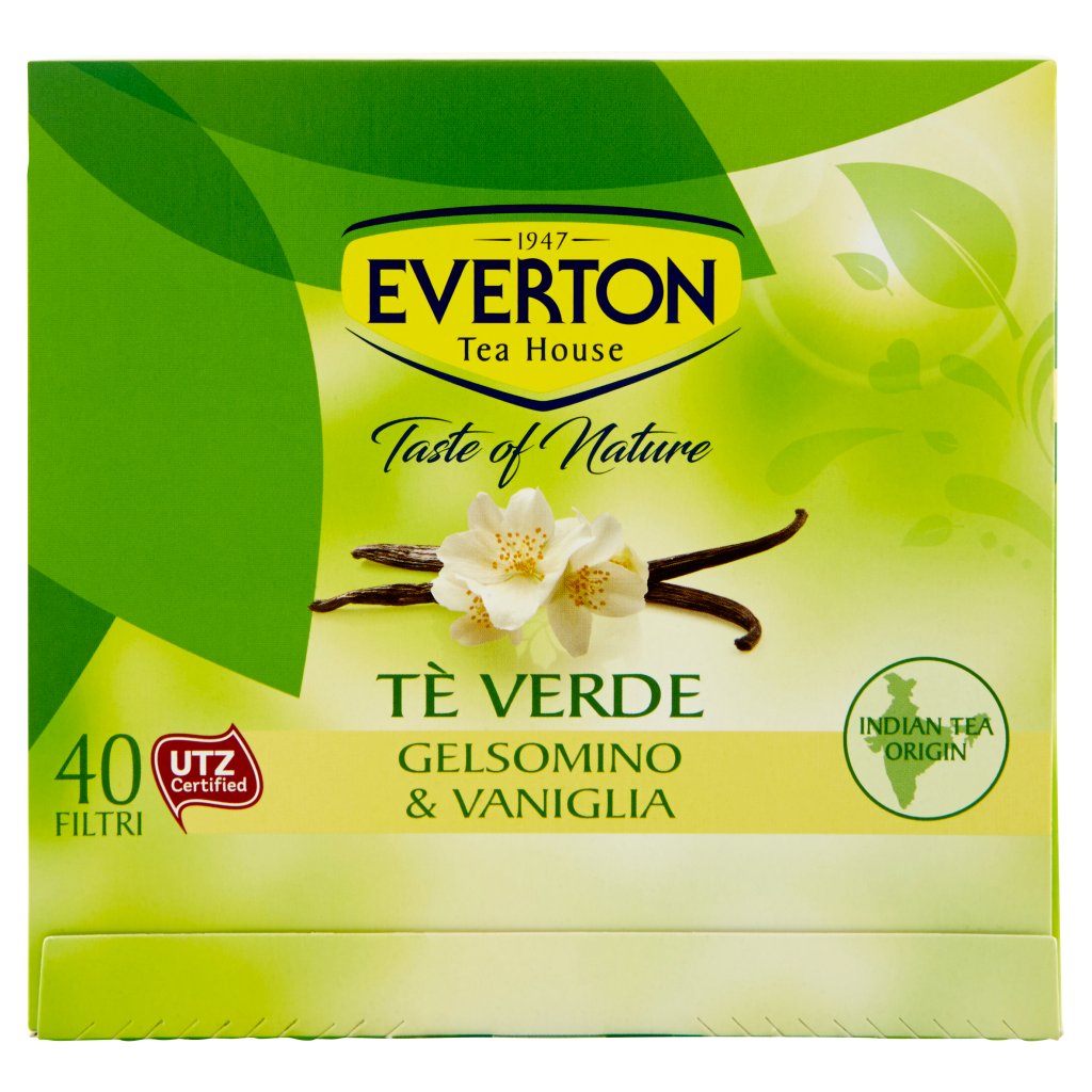 Everton Taste Of Nature Tè Verde Gelsomino & Vaniglia 40 x 1,3 g