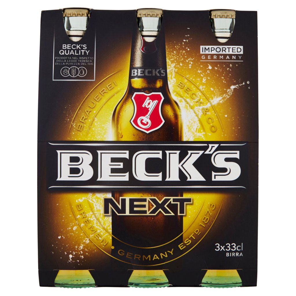 Beck's Beck's Next Birra Pilsner Tedesca Bottiglia 3x33cl