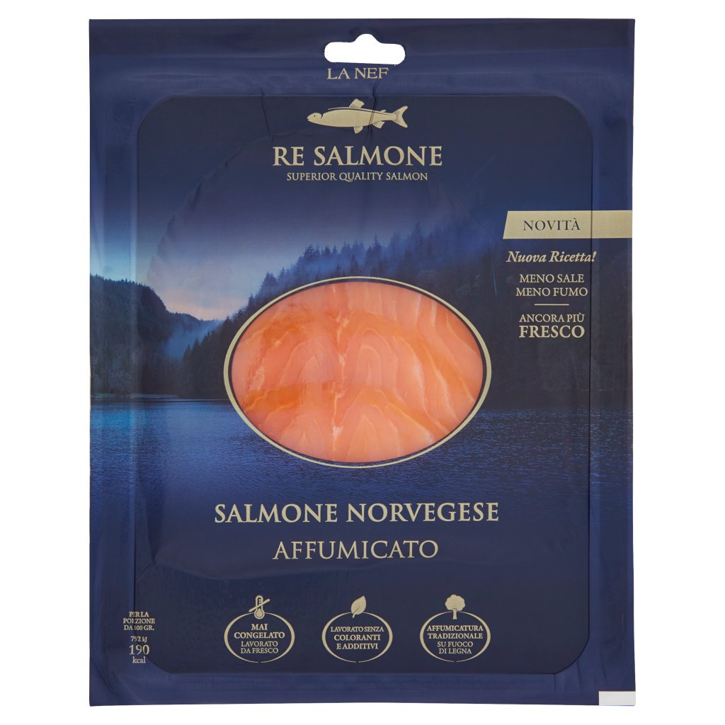 Re Salmone Salmone Norvegese Affumicato