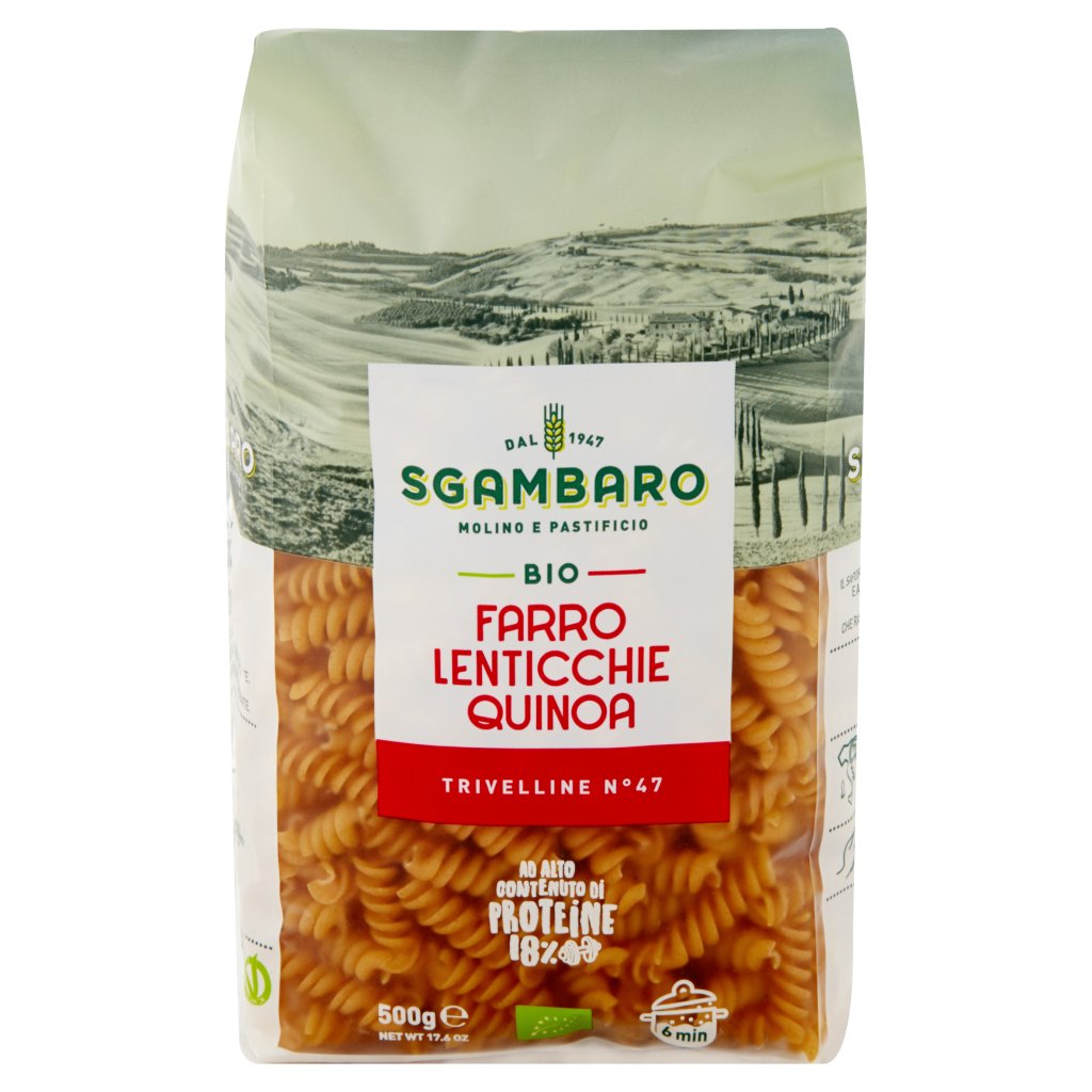 Sgambaro Bio Farro Lenticchie Quinoa Trivelline N° 47
