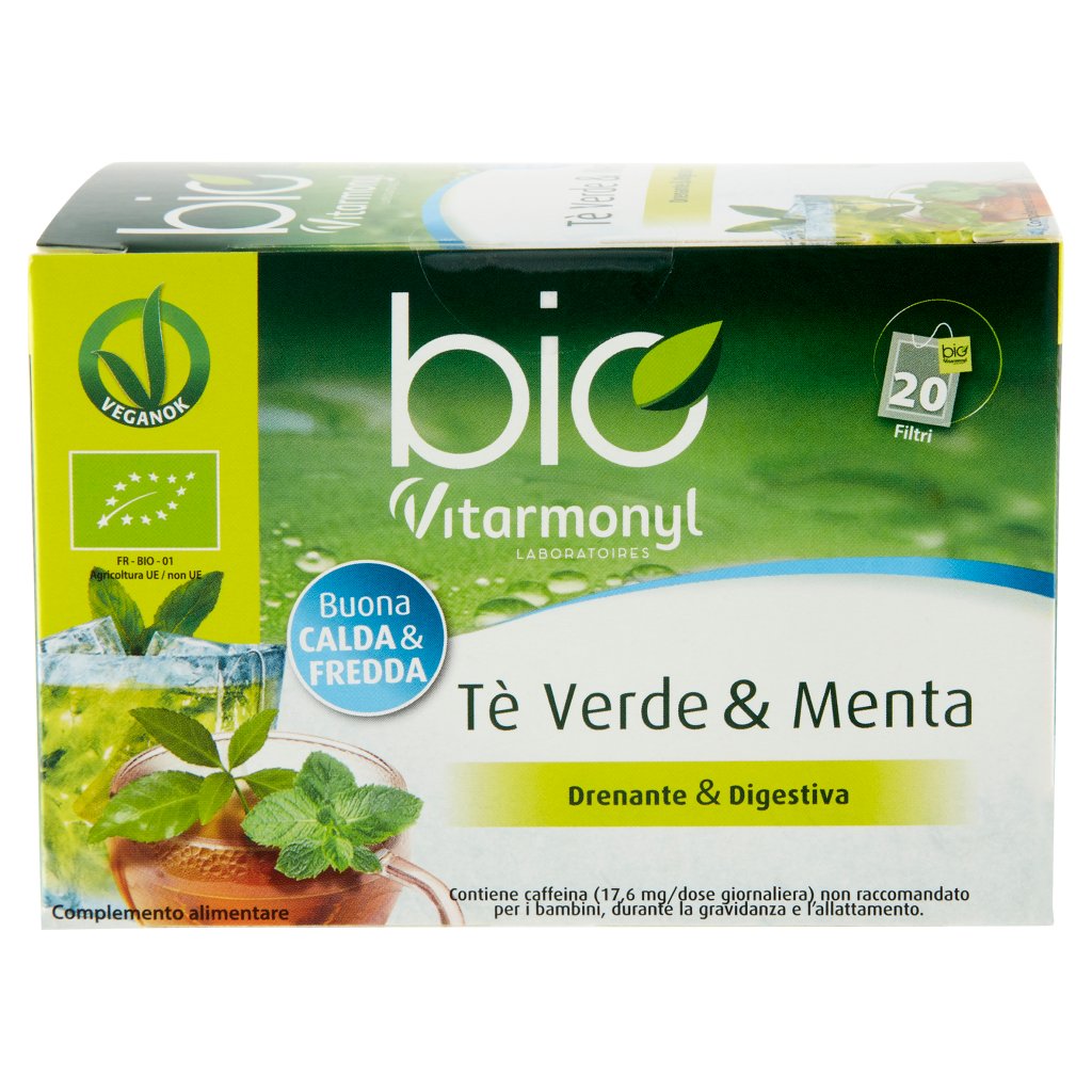 Laboratoires Vitarmonyl Bio Tè Verde & Menta 20 Filtri