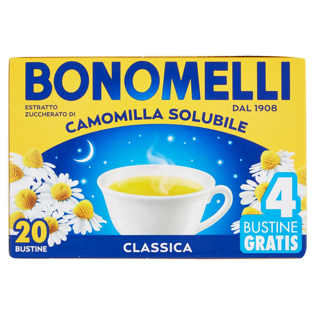 Bonomelli Estratto Zuccherato di Camomilla Solubile Classica 20 x 5 g