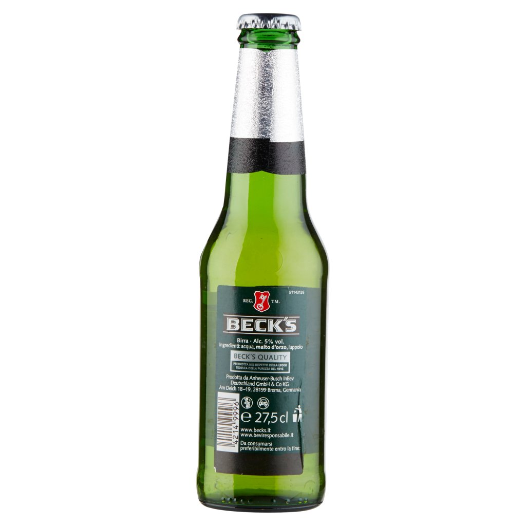 Beck's Beck's Birra Pilsner Tedesca Bottiglia 27,5cl