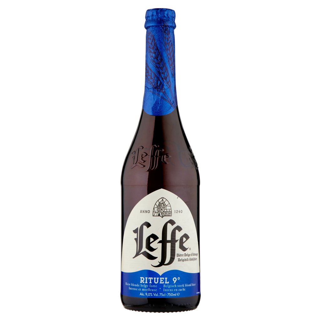 Leffe Leffe Rituel 9° Birra Bionda Belga d'Abbazia Doppio Malto Bottiglia