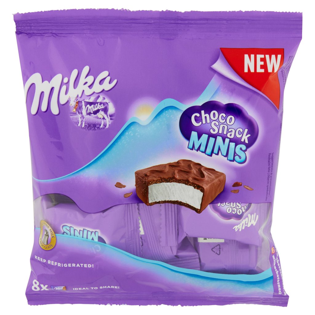 Milka Choco Snack Minis 8 x 16 g