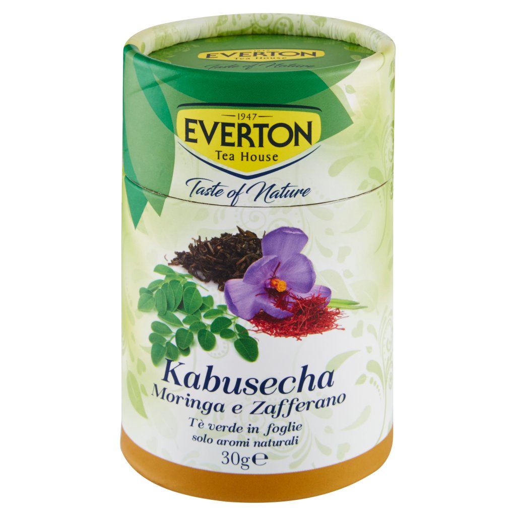 Everton Taste Of Nature Kabusecha Moringa e Zafferano Tè Verde  in Foglie