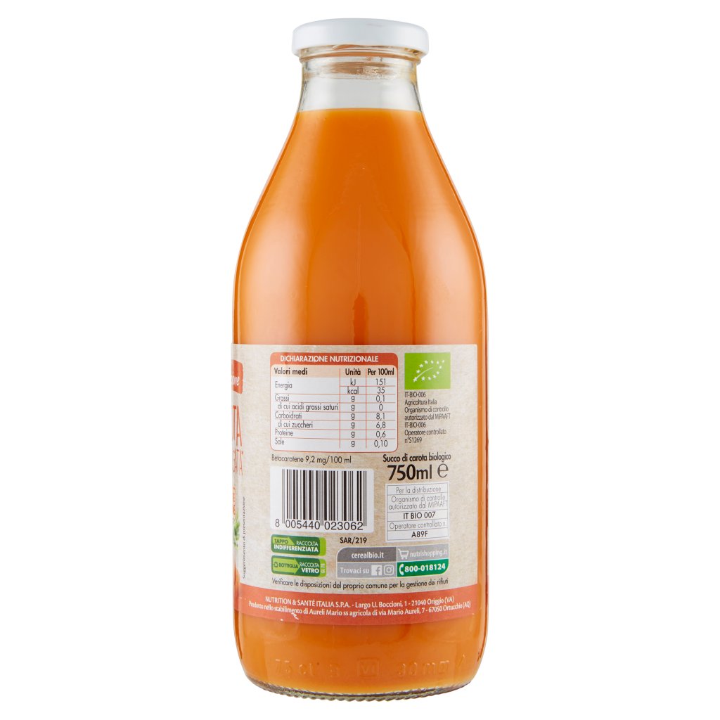 Céréal Bio Arancione con Carota Centrifugata*