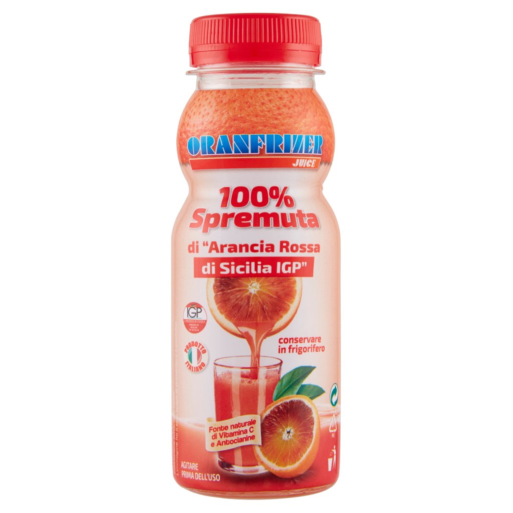 Oranfrizer Juice 100% Spremuta di "arancia Rossa di Sicilia Igp"